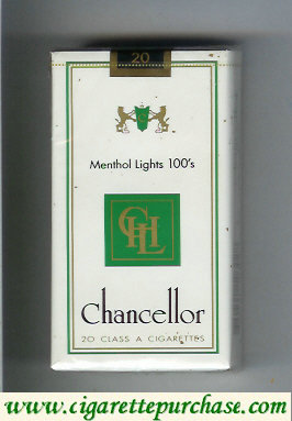 Chancellor Menthol Lights 100s cigarettes